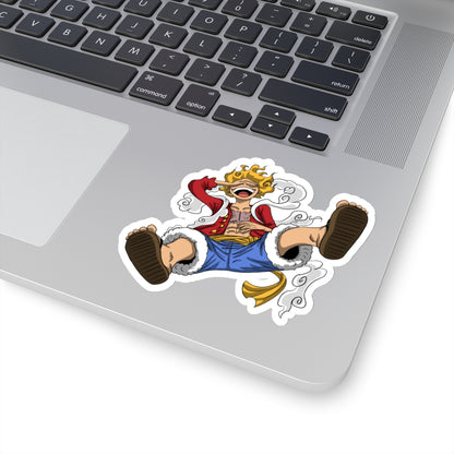 Gear 5 Luffy Sticker – Unleash Joy and Chaos