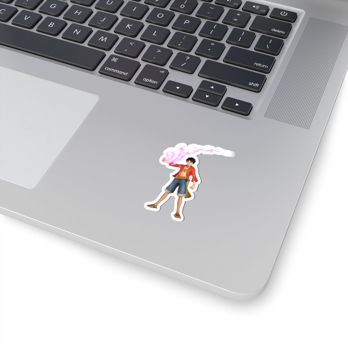 Luffy Fire Fist Inspired Kiss-Cut Sticker – Ignite Your Collection