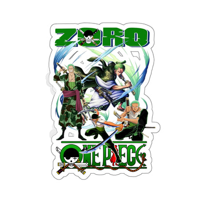 Epic Zoro Collage Sticker – Unite the Power of the Pirate Hunter