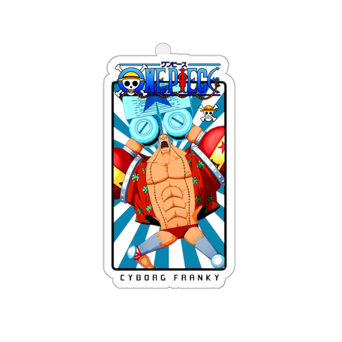 Cyborg Franky Vinyl Sticker – One Piece’s Shipwright Extraordinaire