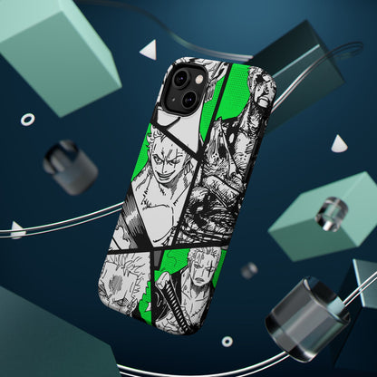 Zoro Magnetic Tough iPhone Case – Embrace the Spirit of the Swordsman