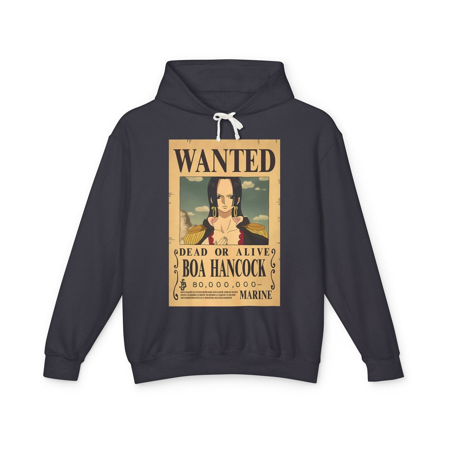 Boa Hancock Wanted Poster Hoodie – One Piece Pirate Bounty – 80,000,000 Berries