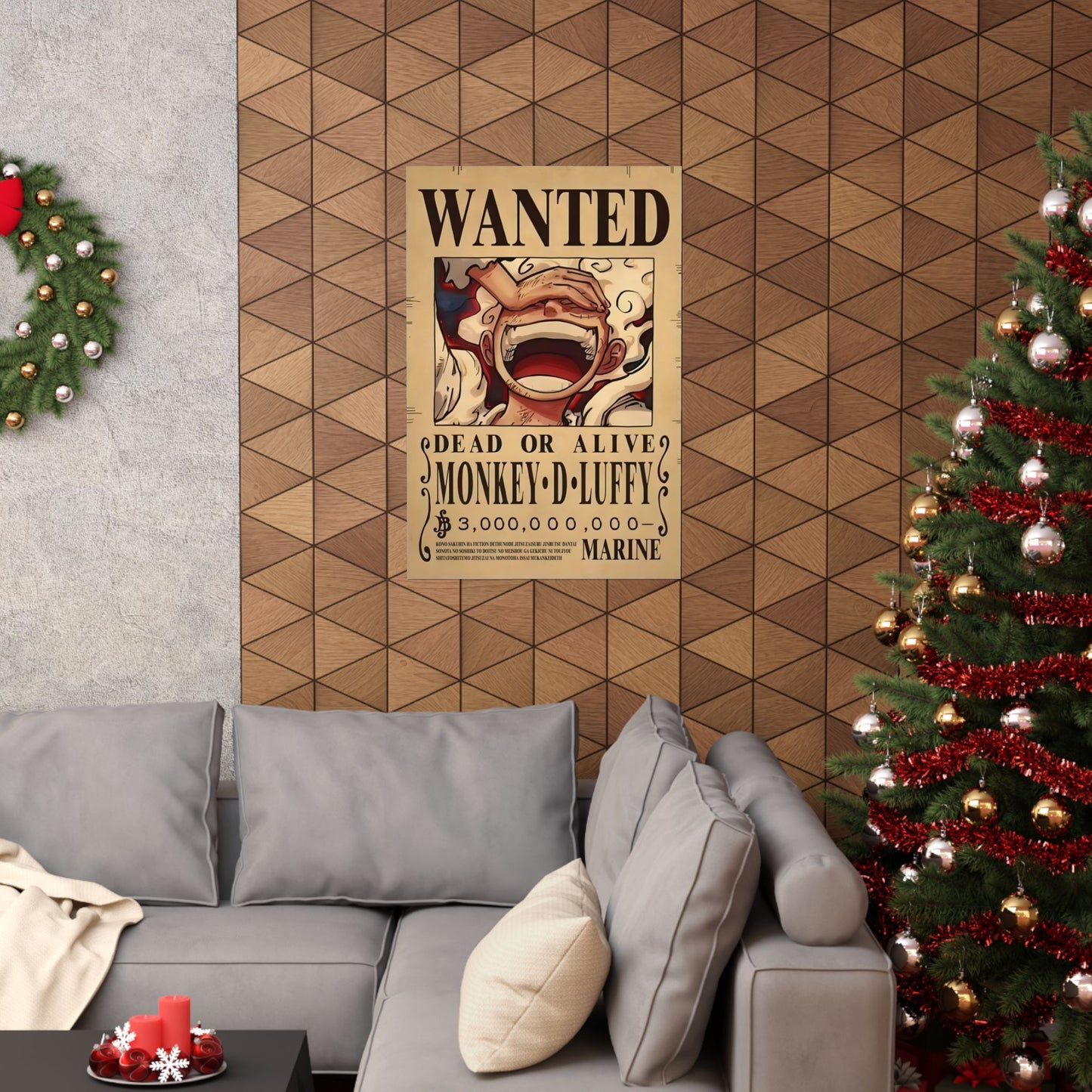 One Piece Monkey D. Luffy Wanted Poster - Premium Matte Art Print