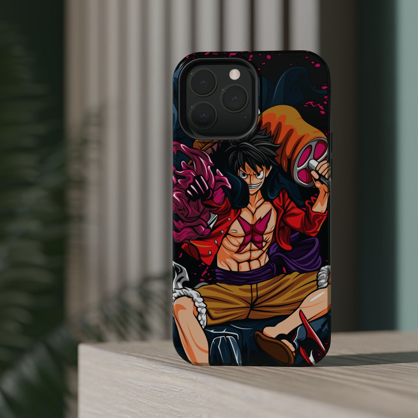 Monkey D. Luffy Magnetic Tough Case – Bold Straw Hat Captain Design