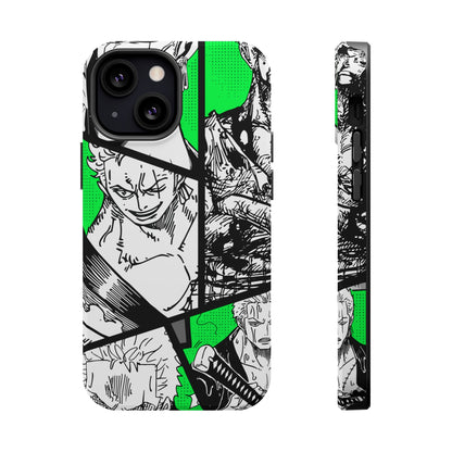 Zoro Magnetic Tough iPhone Case – Embrace the Spirit of the Swordsman