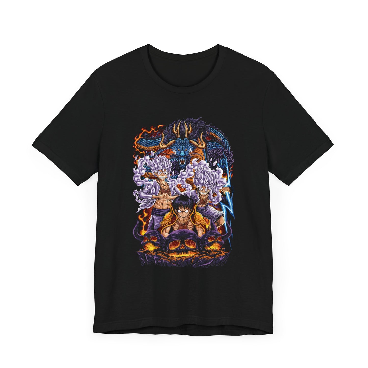 One Piece Wano Showdown Tee – Luffy vs Kaido Epic Battle T-Shirt