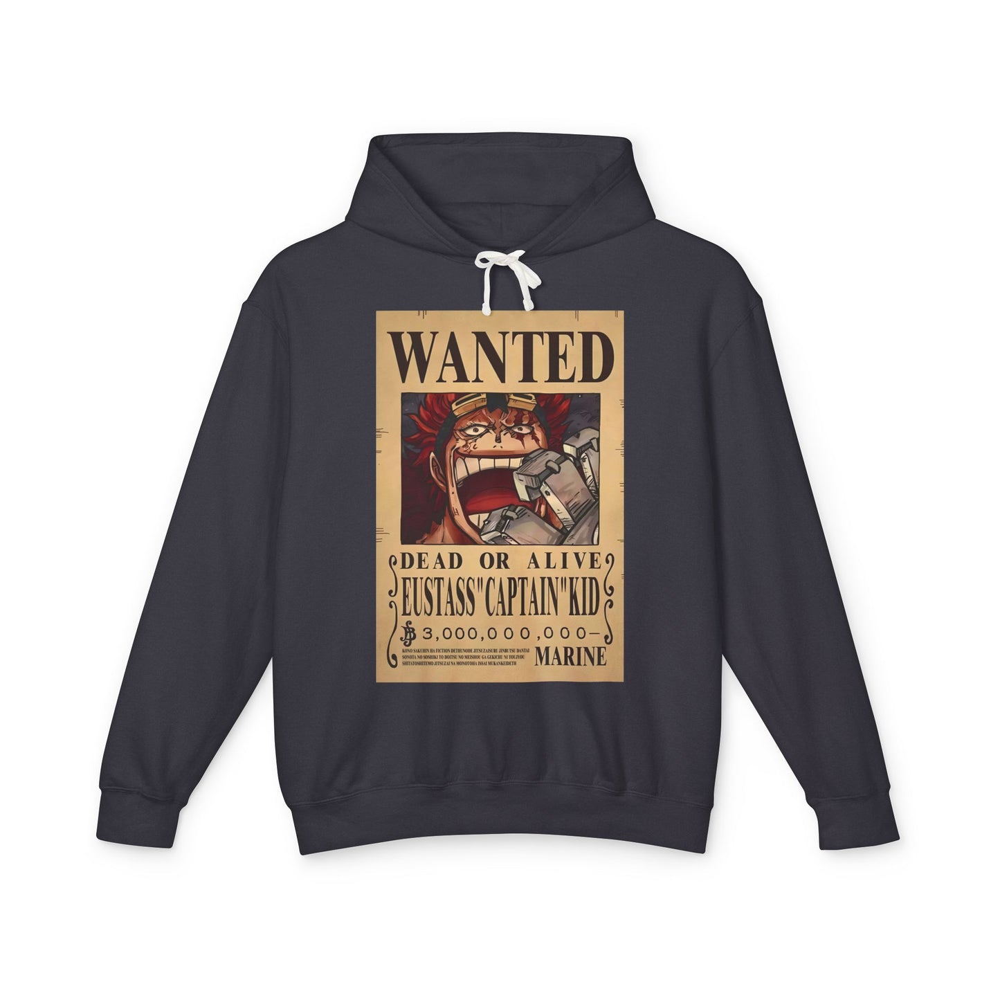 Eustass "Captain" Kid Wanted Poster Hoodie – One Piece Pirate Design