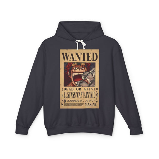 Eustass "Captain" Kid Wanted Poster Hoodie – One Piece Pirate Design