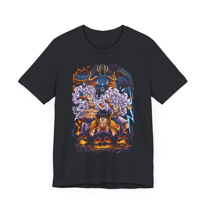 One Piece Wano Showdown Tee – Luffy vs Kaido Epic Battle T-Shirt