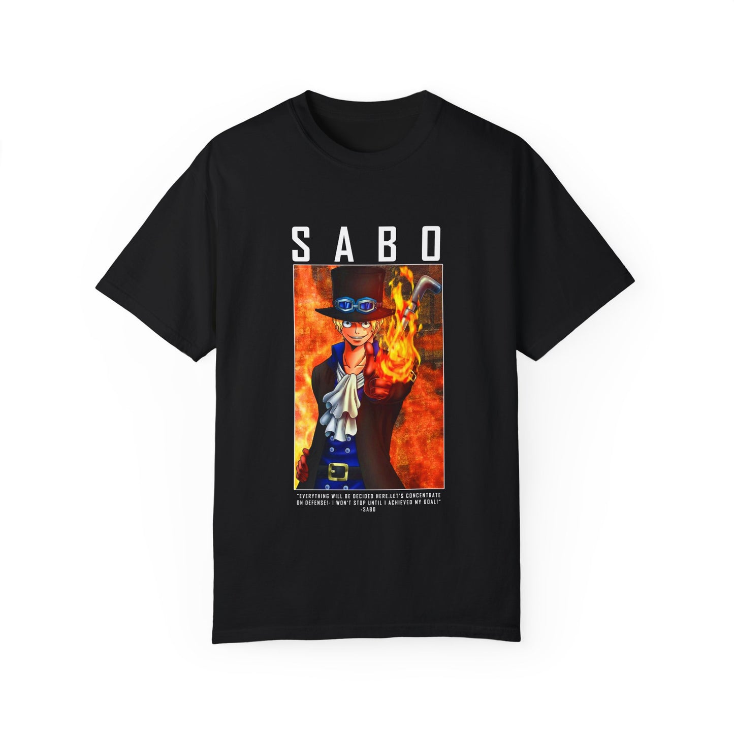 Sabo Garment-Dyed Unisex T-Shirt – Revolutionary Flame