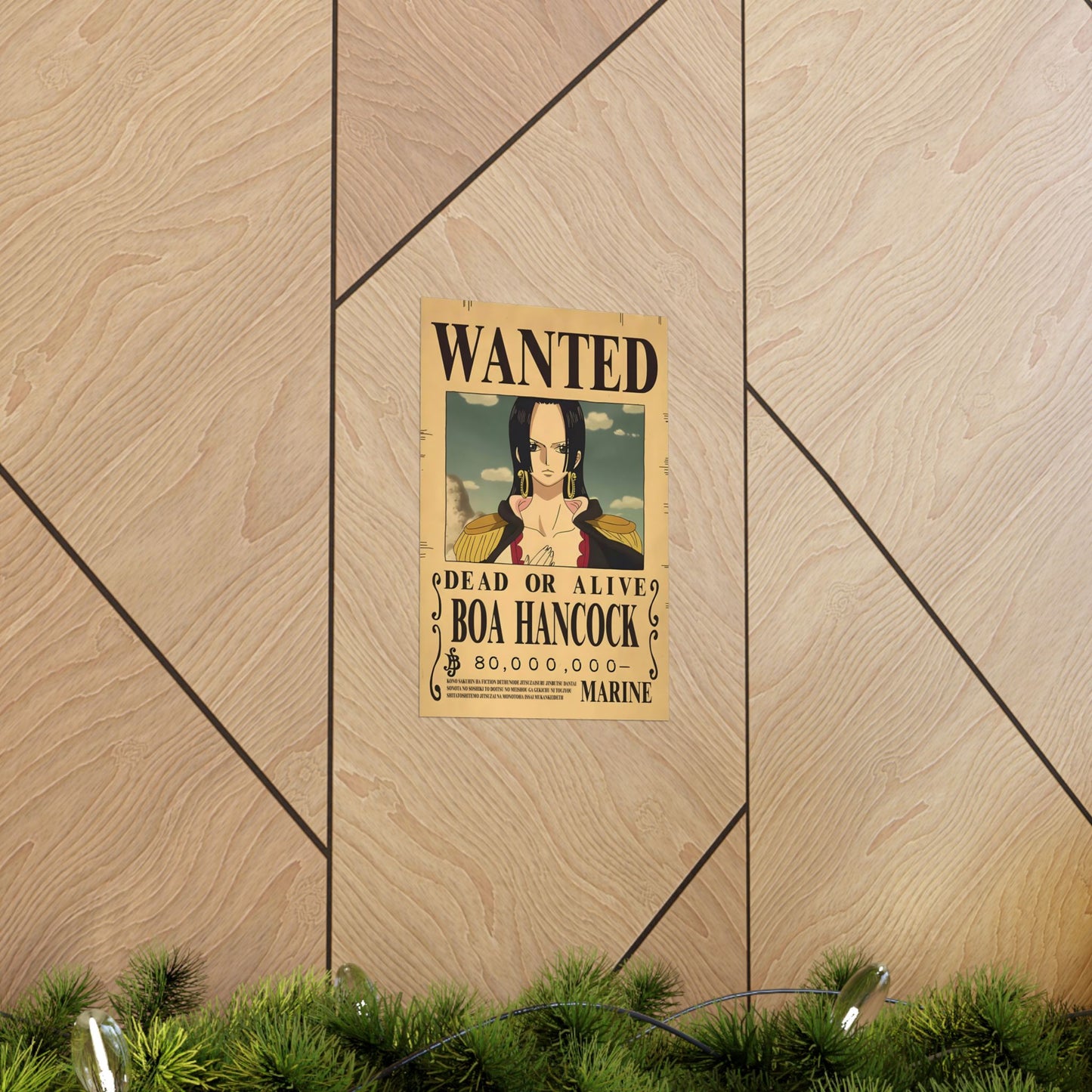 One Piece Boa Hancock Wanted Poster - Premium Matte Art Print