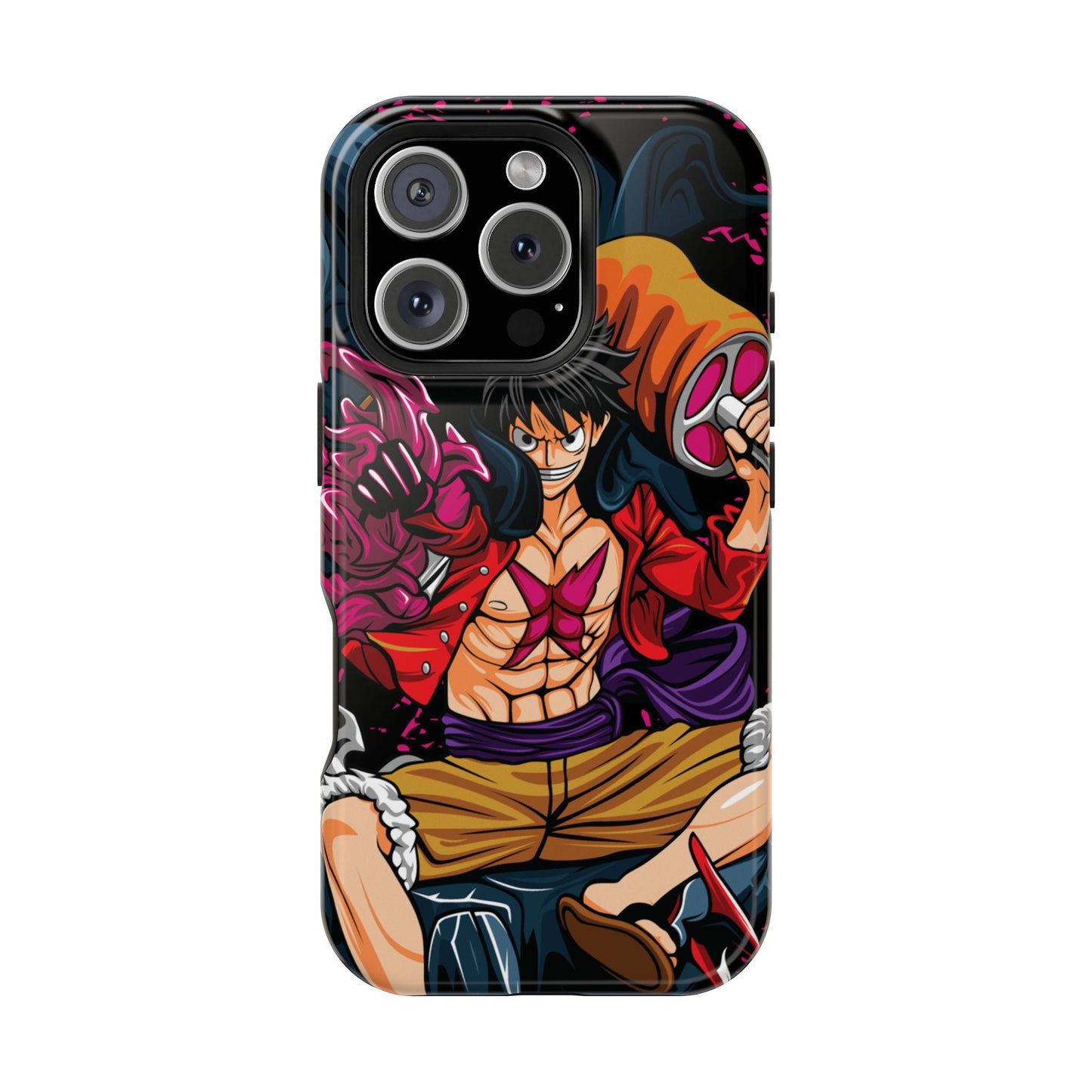 Monkey D. Luffy Magnetic Tough Case – Bold Straw Hat Captain Design