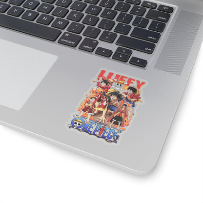 Monkey D. Luffy Evolution Kiss-Cut Sticker – One Piece Collection