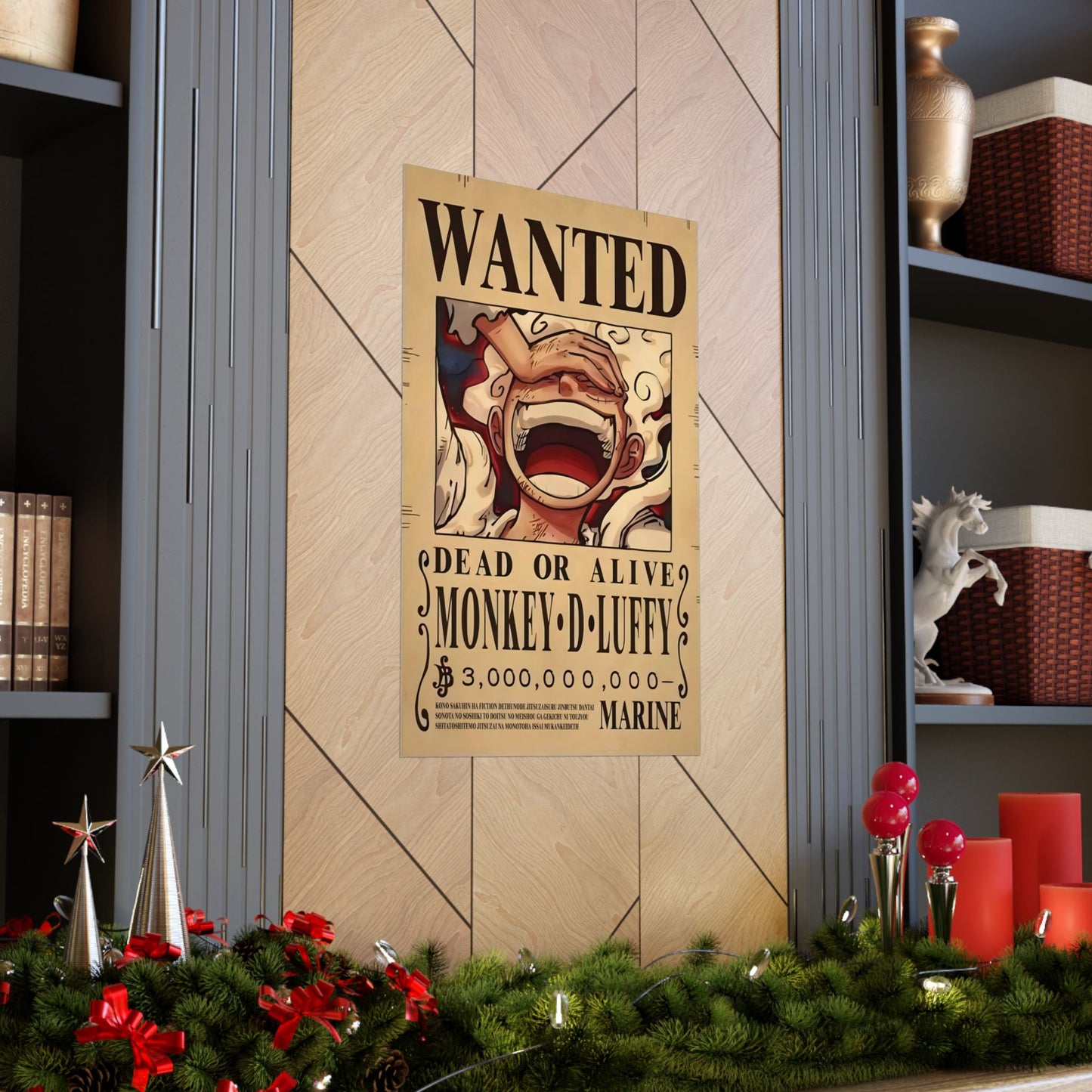 One Piece Monkey D. Luffy Wanted Poster - Premium Matte Art Print