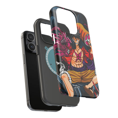 Monkey D. Luffy Magnetic Tough Case – Bold Straw Hat Captain Design