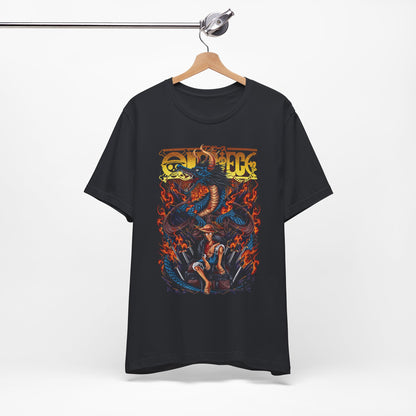 Monkey D. Luffy Flame Dragon Tee – One Piece Inspired Graphic T-Shirt