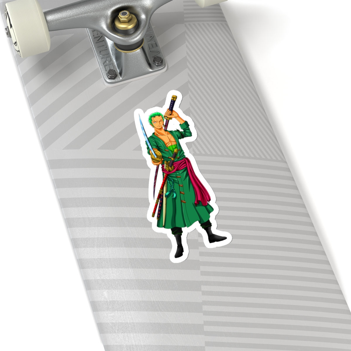 Roronoa Zoro Kiss-Cut Sticker – The Pirate Hunter in Action