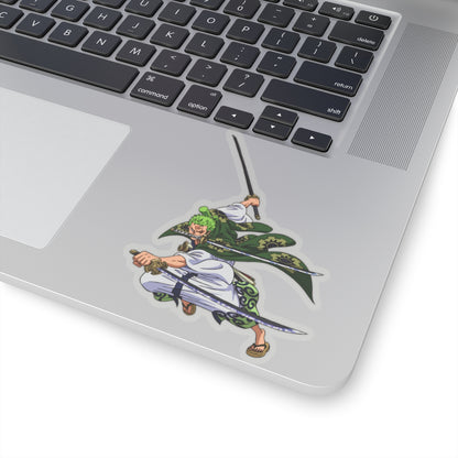 Kiss-Cut StickersRoronoa Zoro Kiss-Cut Sticker – Wano Samurai Style