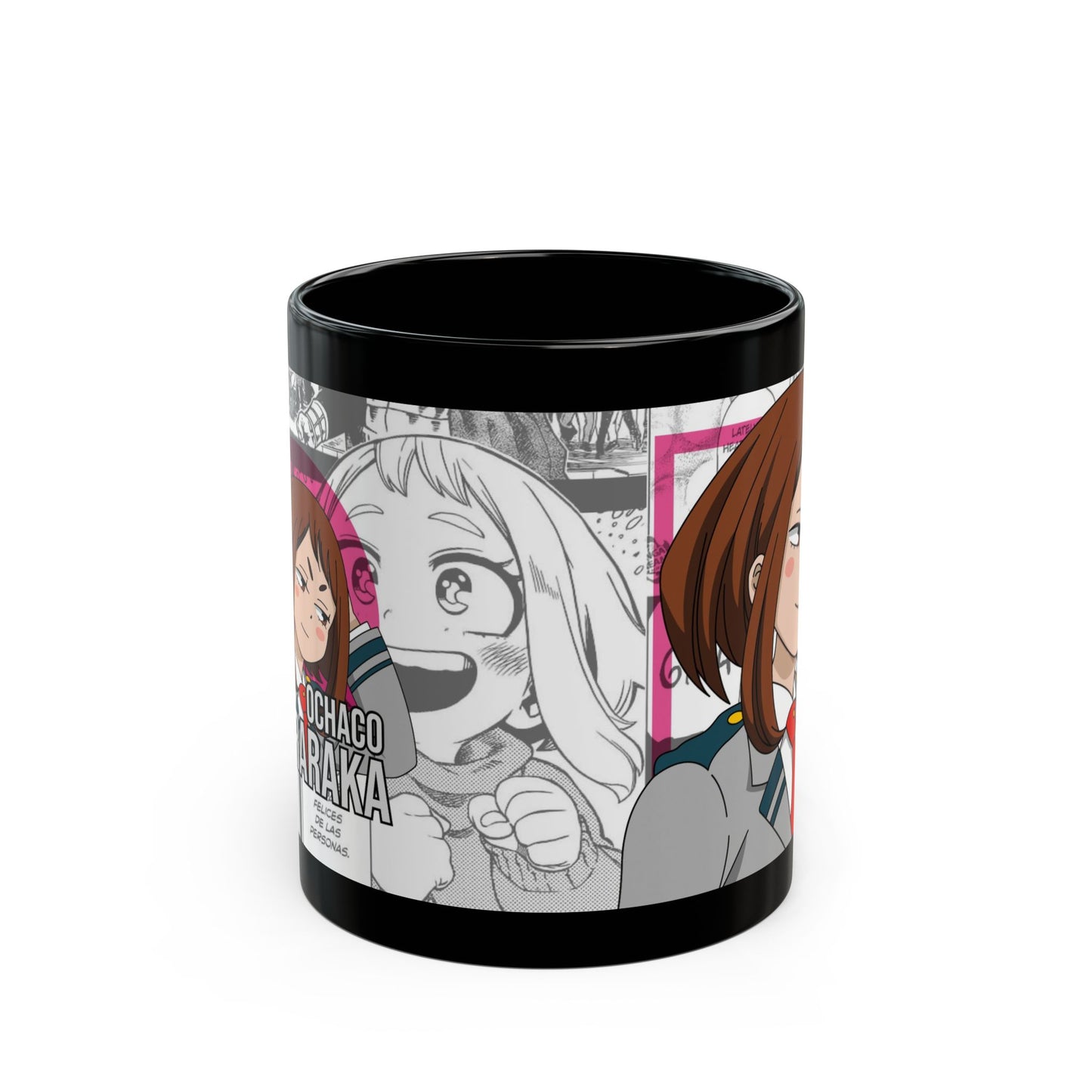 Ochaco Uraraka Black Ceramic Mug - My Hero Academia Fan Favourite