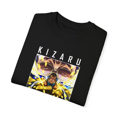 Garment-Dyed Kizaru “Lightspeed Justice” T-Shirt – One Piece Admiral Collection