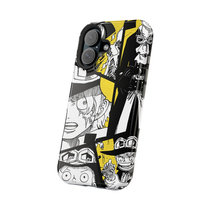 Sabo Yellow Manga Magnetic iPhone Case – Revolutionary Flame Design