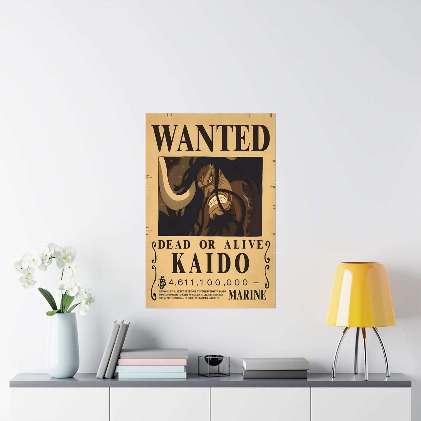 One Piece Kaido Wanted Poster - Premium Matte Art Print