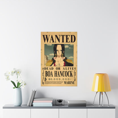 One Piece Boa Hancock Wanted Poster - Premium Matte Art Print