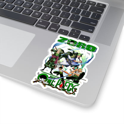 Epic Zoro Collage Sticker – Unite the Power of the Pirate Hunter