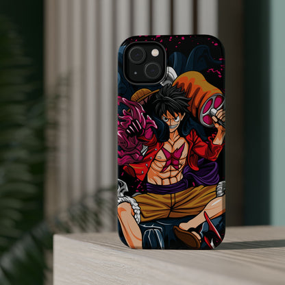 Monkey D. Luffy Magnetic Tough Case – Bold Straw Hat Captain Design