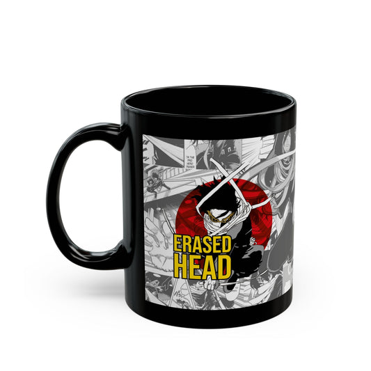 Eraser Head Anime Black Ceramic Mug - Perfect for Fans