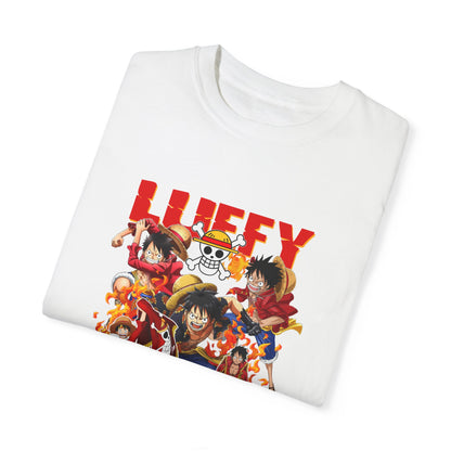 Garment-Dyed Luffy Evolution T-Shirt – One Piece Pirate King Journey