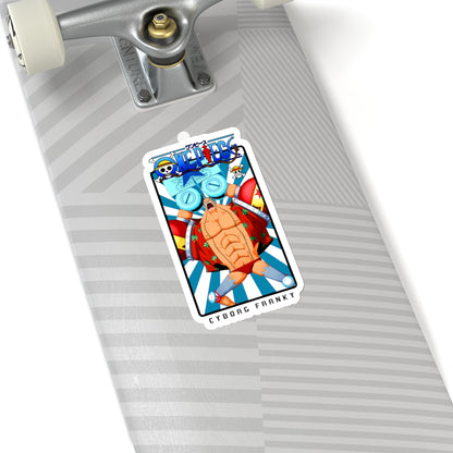 Cyborg Franky Vinyl Sticker – One Piece’s Shipwright Extraordinaire