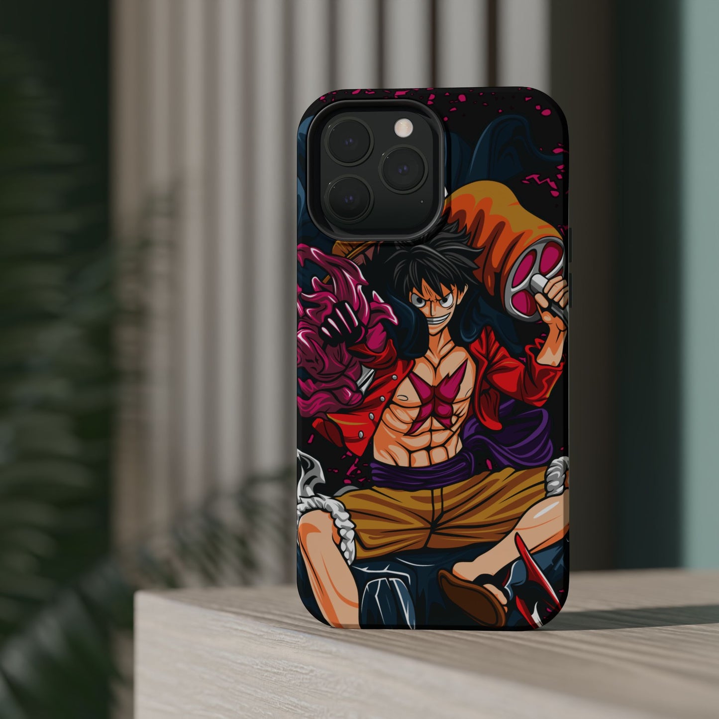 Monkey D. Luffy Magnetic Tough Case – Bold Straw Hat Captain Design