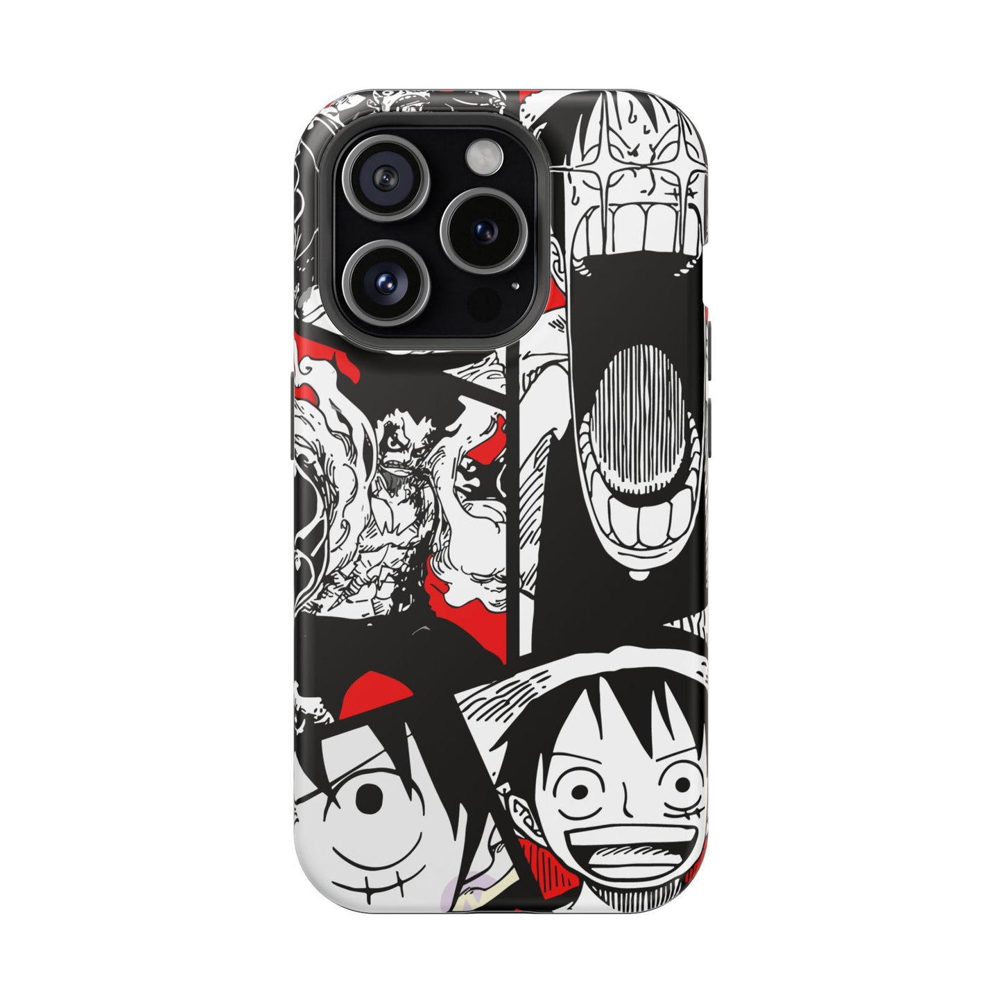 Luffy & Gear 5 Manga Tough Magnetic iPhone Case – Bold Adventure Design