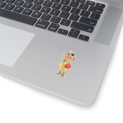 Usopp Warrior Pose Kiss-Cut Sticker