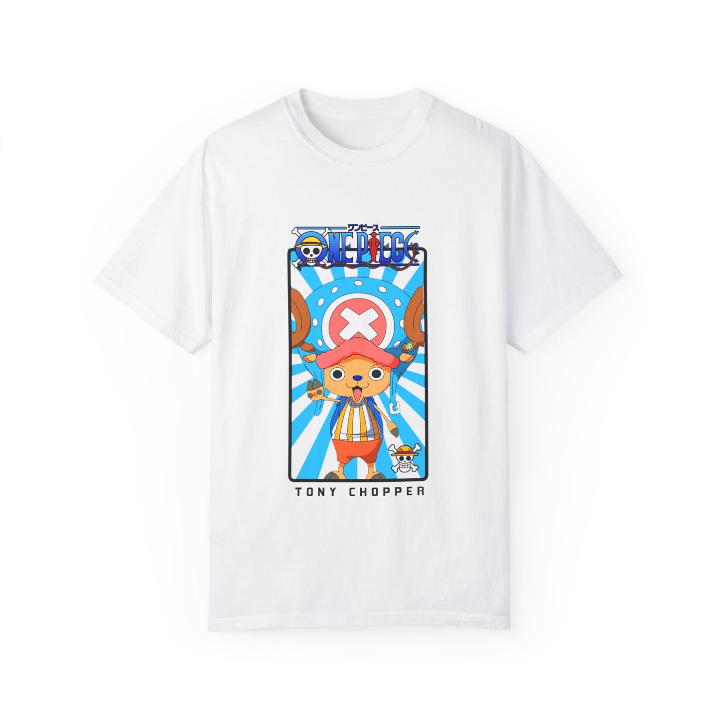 Garment-Dyed Chopper T-Shirt – One Piece Heartwarming Reindeer Hero