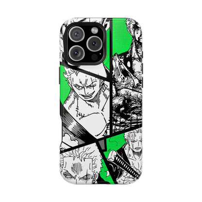 Zoro Magnetic Tough iPhone Case – Embrace the Spirit of the Swordsman