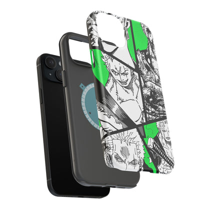 Zoro Magnetic Tough iPhone Case – Embrace the Spirit of the Swordsman