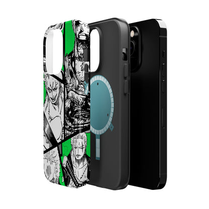 Zoro Magnetic Tough iPhone Case – Embrace the Spirit of the Swordsman