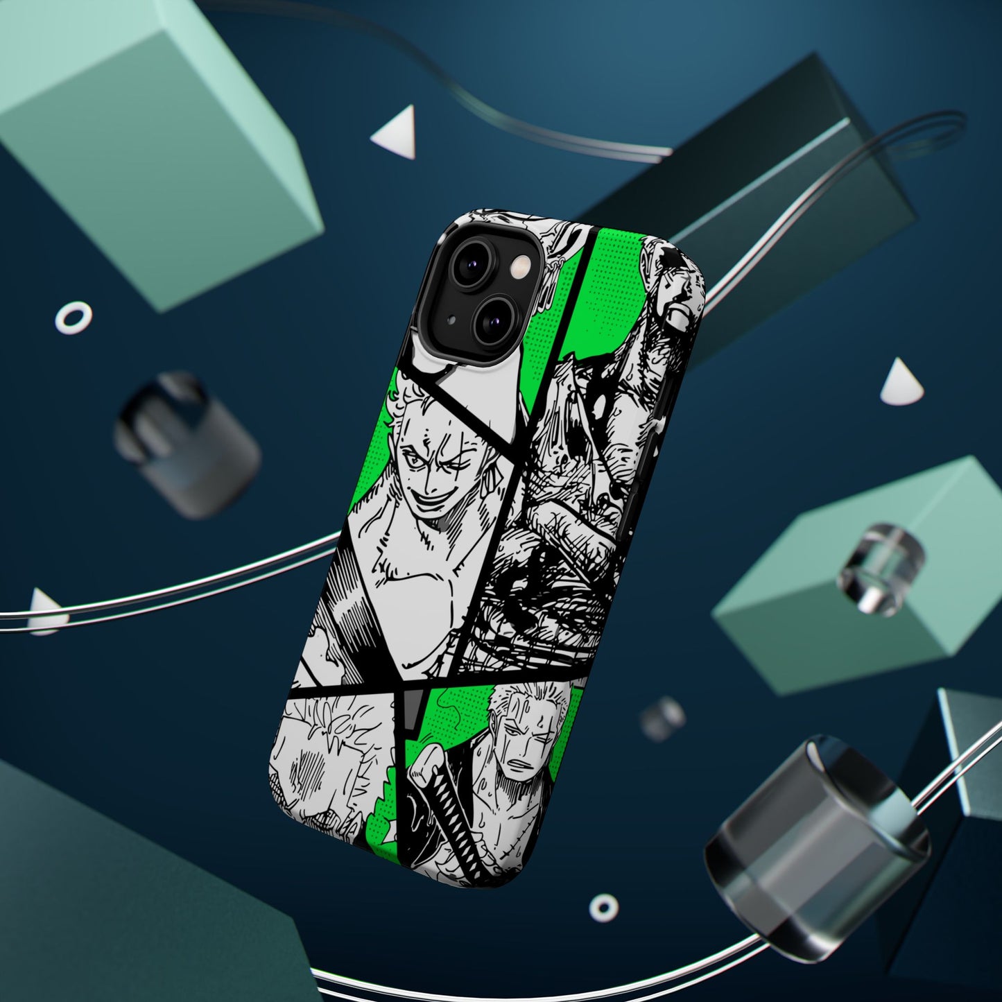 Zoro Magnetic Tough iPhone Case – Embrace the Spirit of the Swordsman