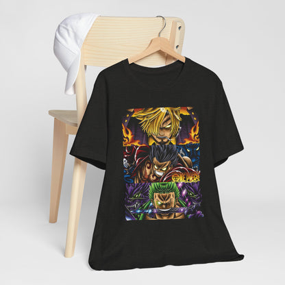 Straw Hat Pirates Heroes Tee – One Piece Inspired Graphic T-Shirt