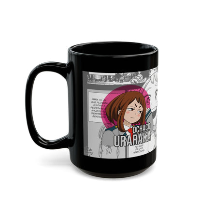 Ochaco Uraraka Black Ceramic Mug - My Hero Academia Fan Favourite