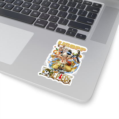 Usopp’s Legendary Collage Sticker – The Sniper King’s Greatest Hits!