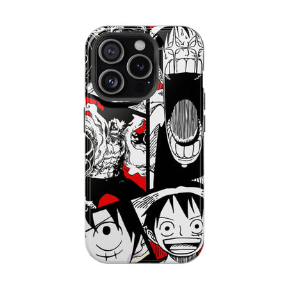 Luffy & Gear 5 Manga Tough Magnetic iPhone Case – Bold Adventure Design