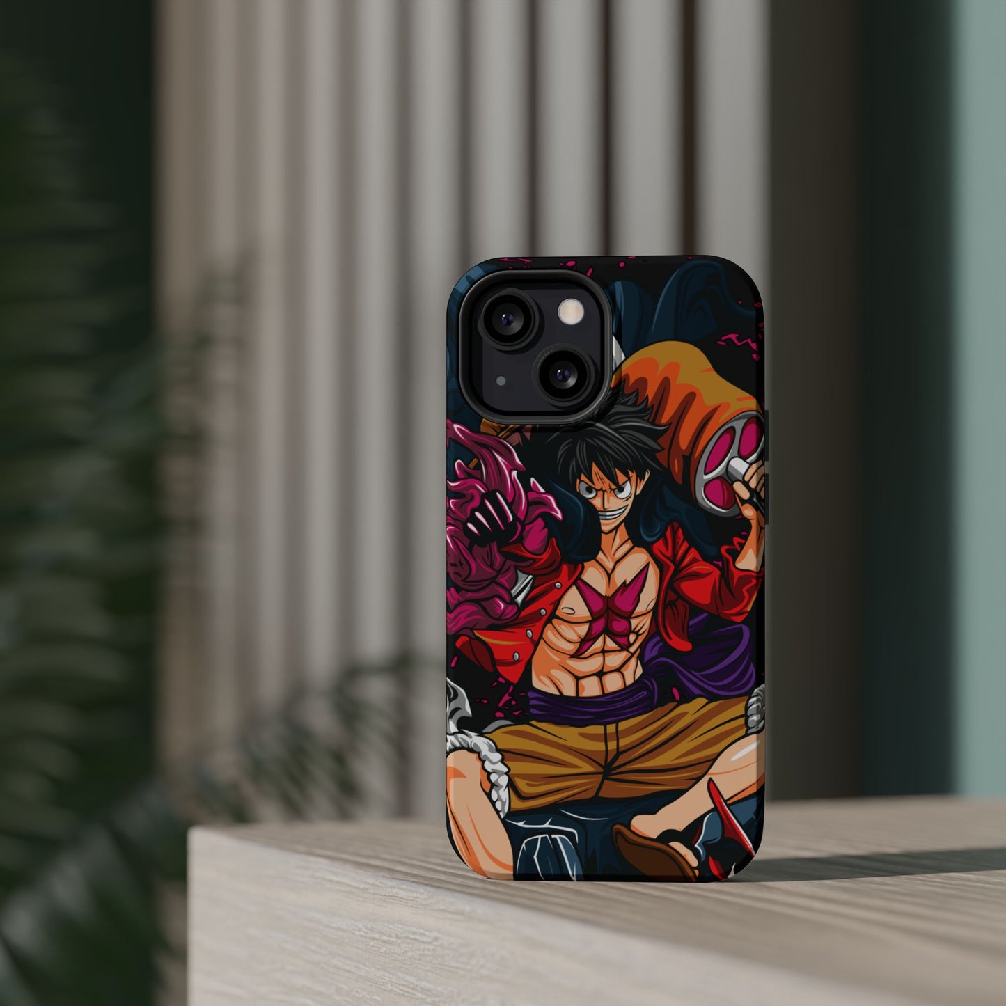 Monkey D. Luffy Magnetic Tough Case – Bold Straw Hat Captain Design