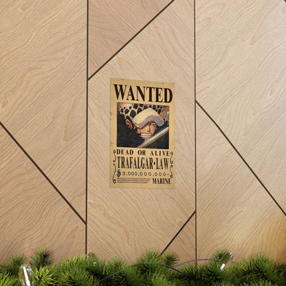 One Piece Trafalgar Law Wanted Poster - Premium Matte Art Print