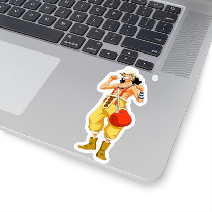 Usopp Warrior Pose Kiss-Cut Sticker