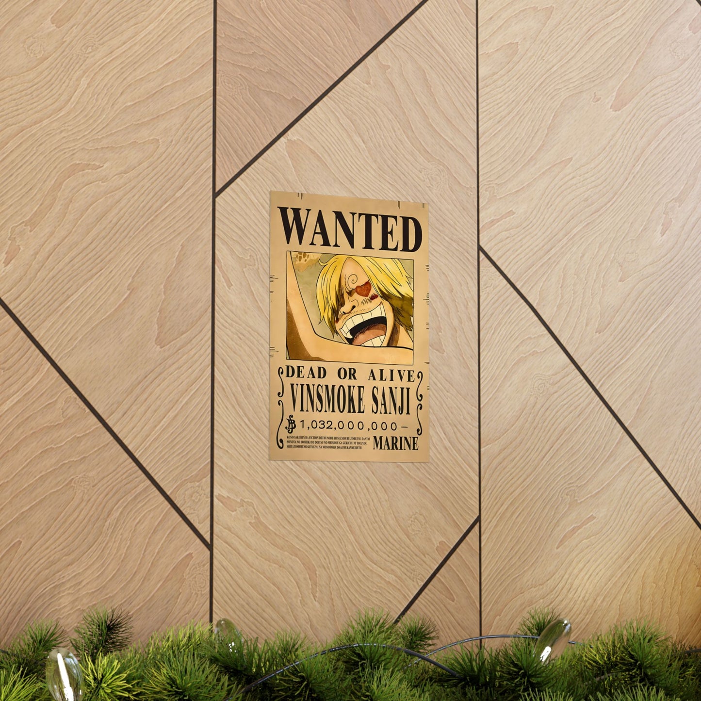 One Piece Vinsmoke Sanji Wanted Poster - Premium Matte Art Print