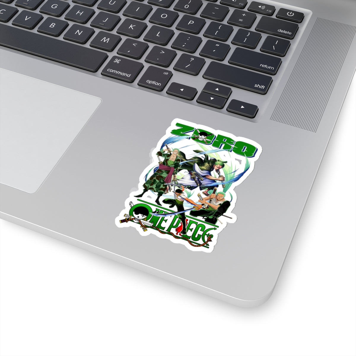 Epic Zoro Collage Sticker – Unite the Power of the Pirate Hunter