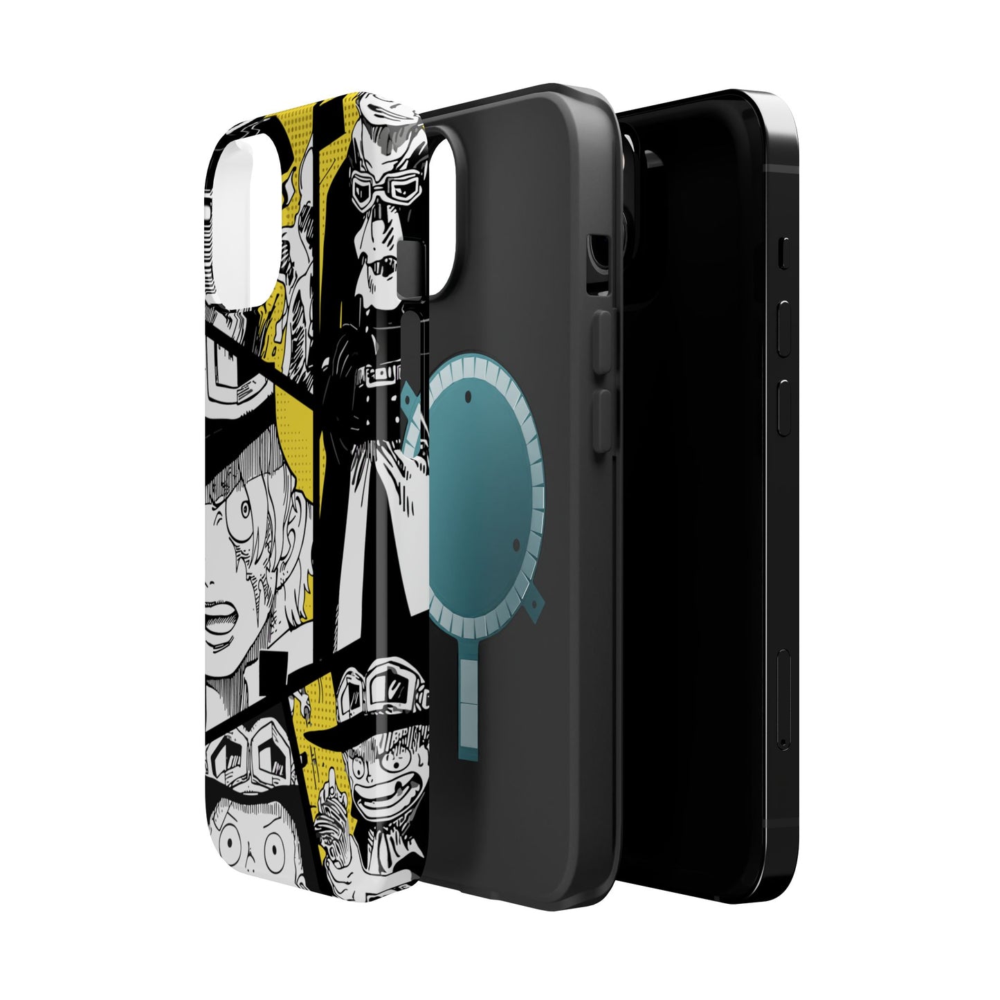 Sabo Yellow Manga Magnetic iPhone Case – Revolutionary Flame Design